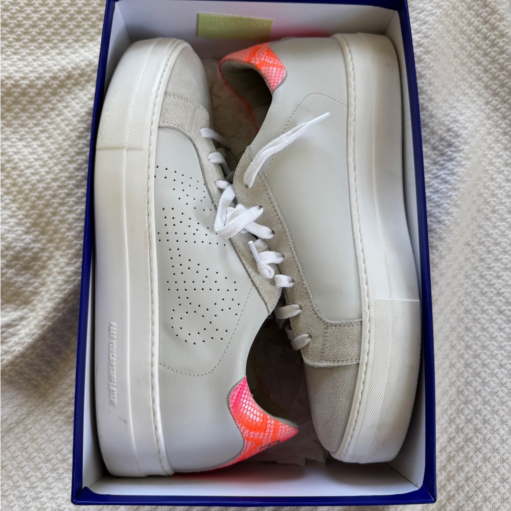 Women’s PP48 White and Pink Sneakers